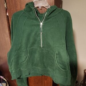 Lululemon Scuba Oversized Half Zip Everglade Green XL XXL